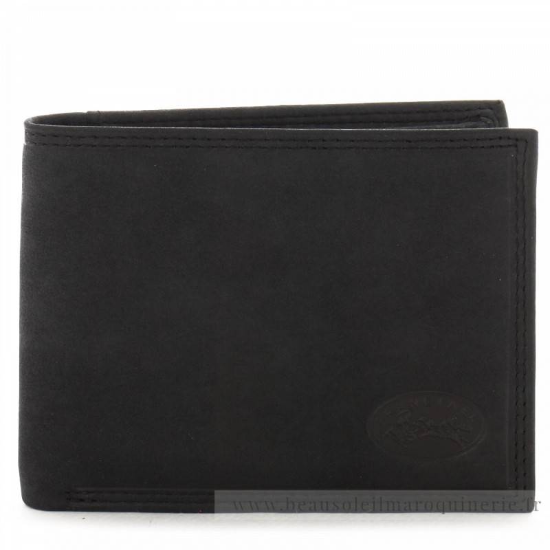 Portefeuille italien en cuir gras Francinel Bilbao 47906 Noir