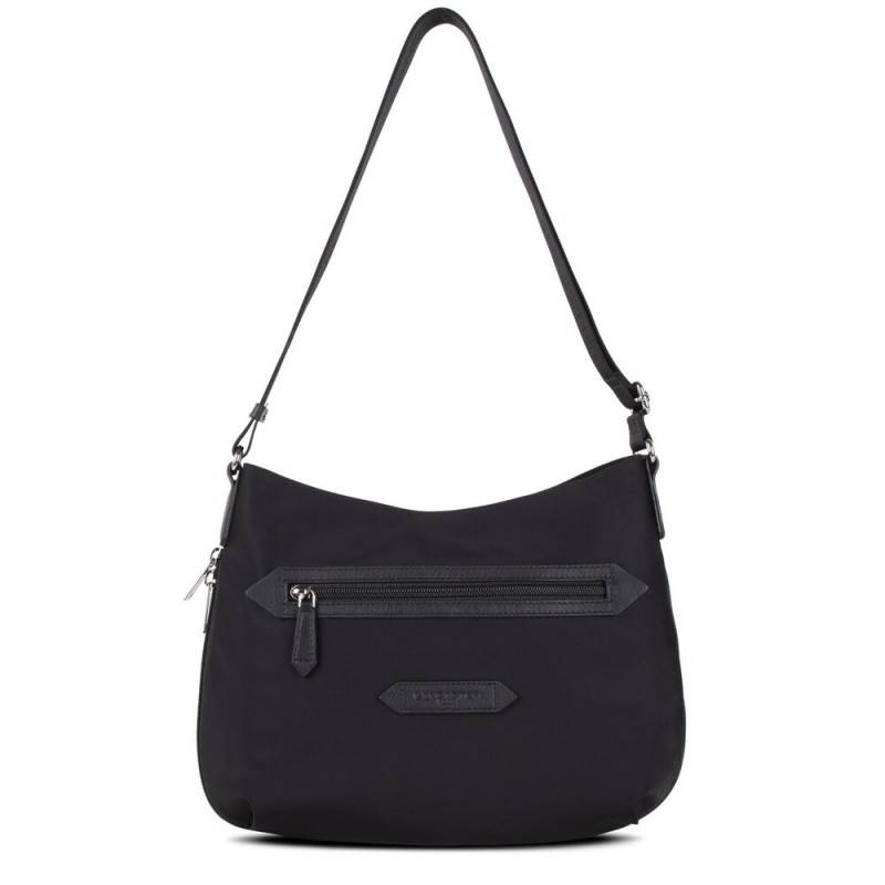 Sac trotteur bandoulière Basic et Sport Lancaster 510-30-Noir