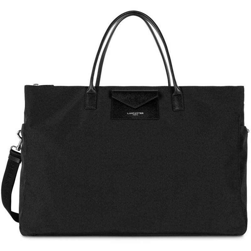 Sac 24/48H Lancaster Smart KBA 516-33-NOIR de couleur noir vue de face.