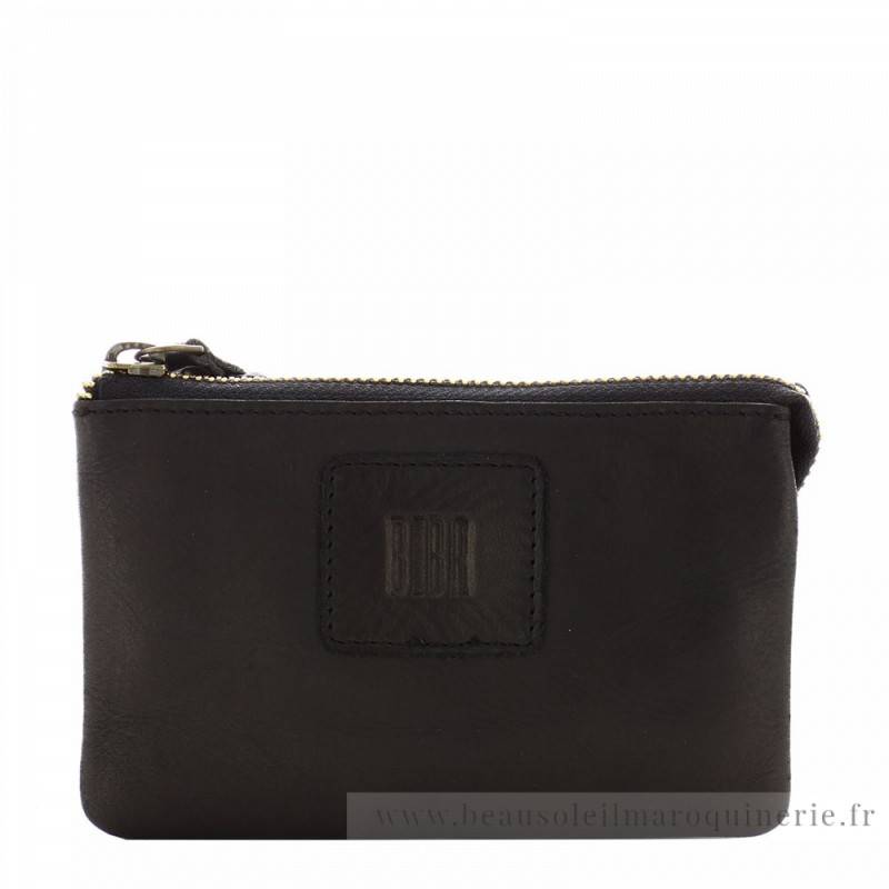 Porte-monaie Biba Kansas KA5 NEGRO couleur noir vue de face