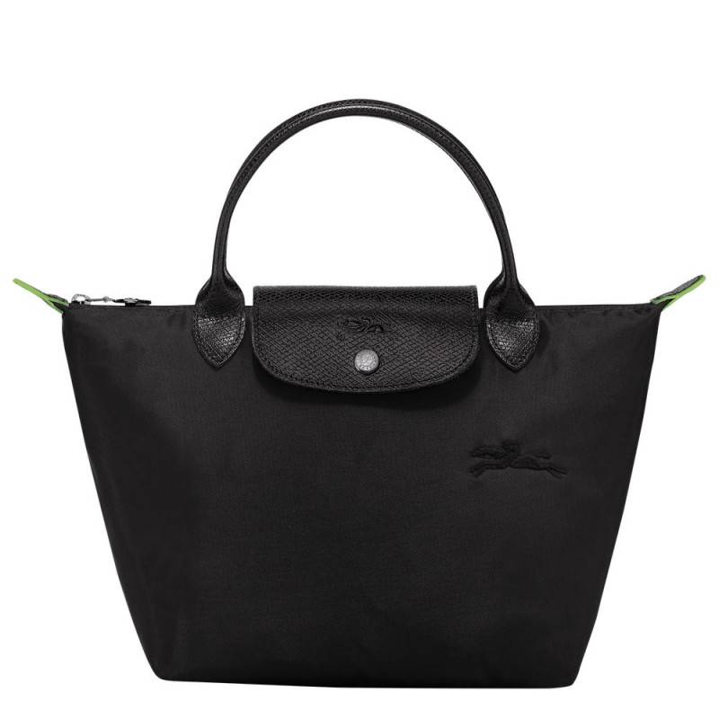 Petit sac à main S Longchamp Le Pliage Green L1621919001 Noir vue de face