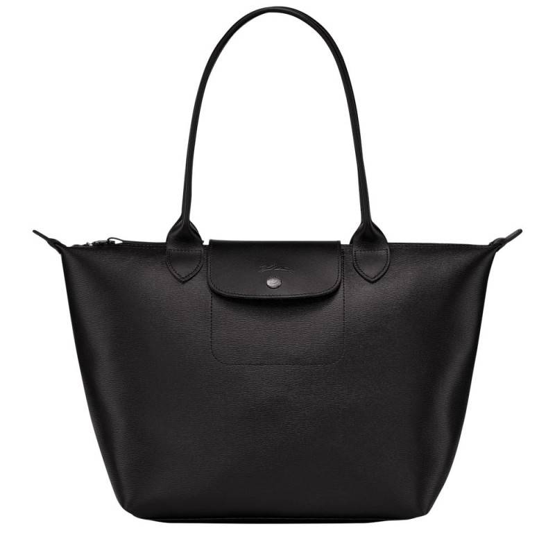 Petit sac porté épaule Longchamp Le Pliage City S L2605HYQ001 Noir vue de face