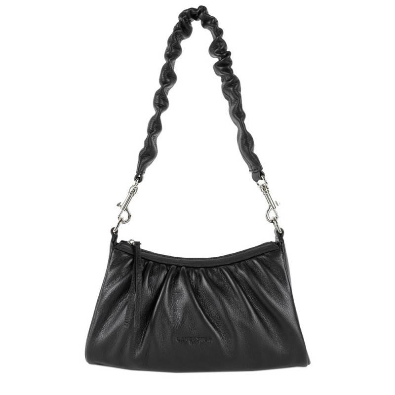 Sac trotteur zippé Lancaster Soft Chou Chou 577-13-NOIR Noir vue de face