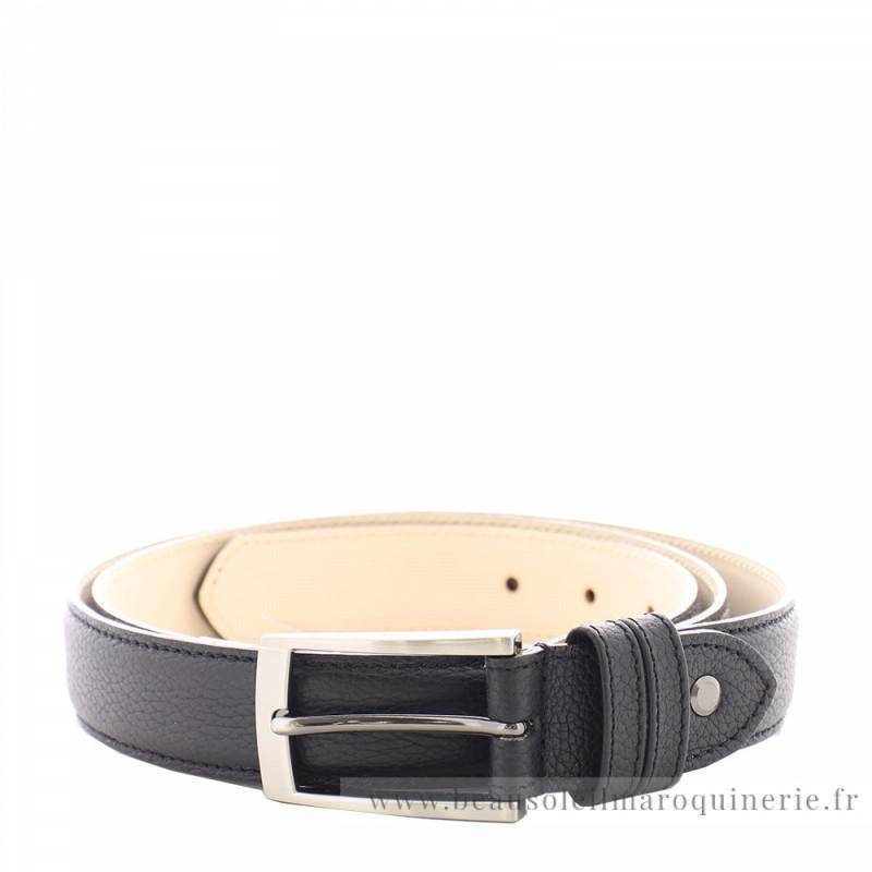 Ceinture en cuir Berthille 352501 GNOI noir