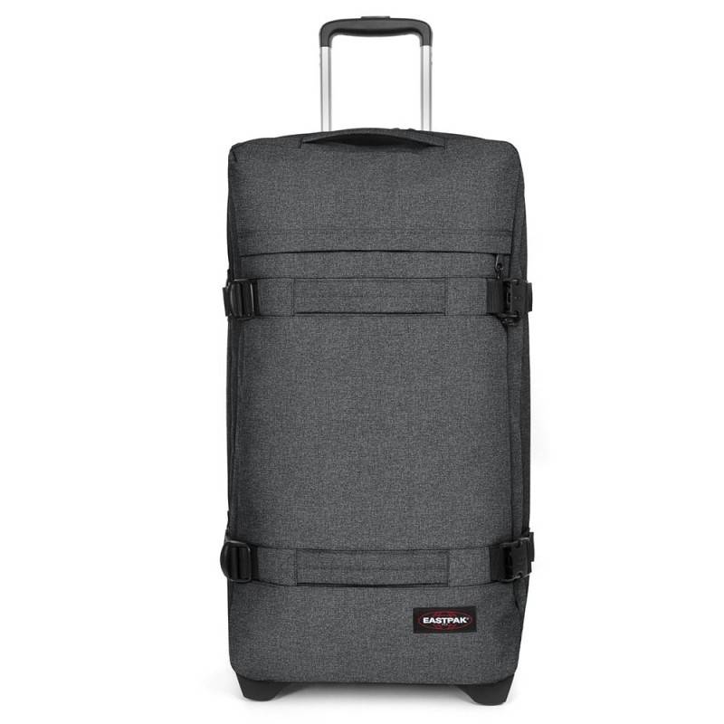 Sac de voyage authentique à roulettes TSA Eastpak K0A5BA8-77H de couleur noir denim , vue de face