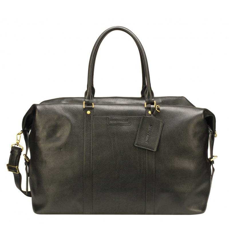 Sac de voyage Arthur&Aston Gaspard 2132-10-A de couleur noir vue de face