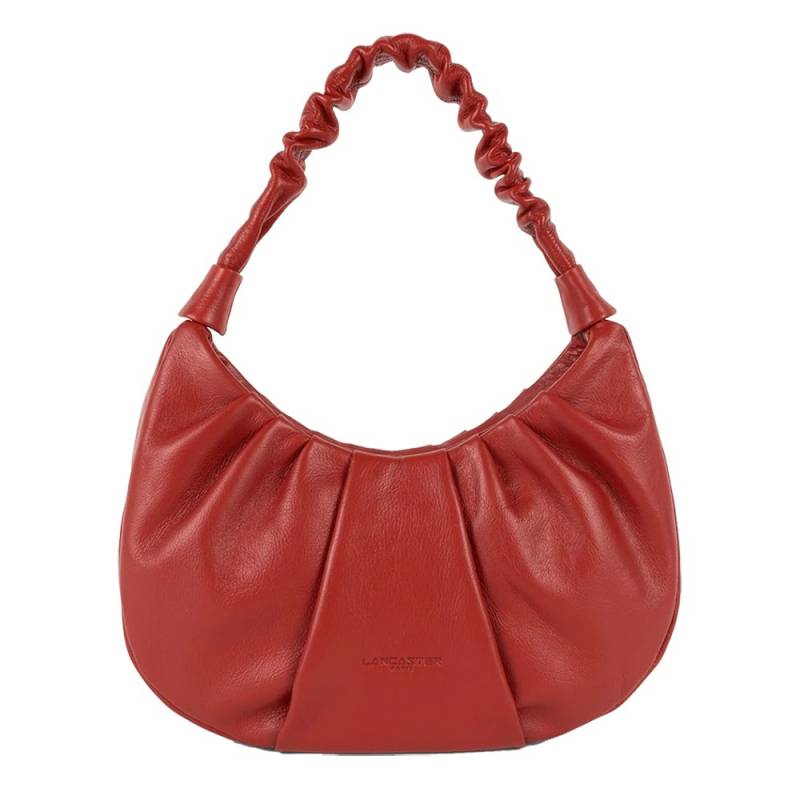 Sac Hobo Zippé Lancaster Soft Chou Chou 577-14-ROUGE Rouge vue de face