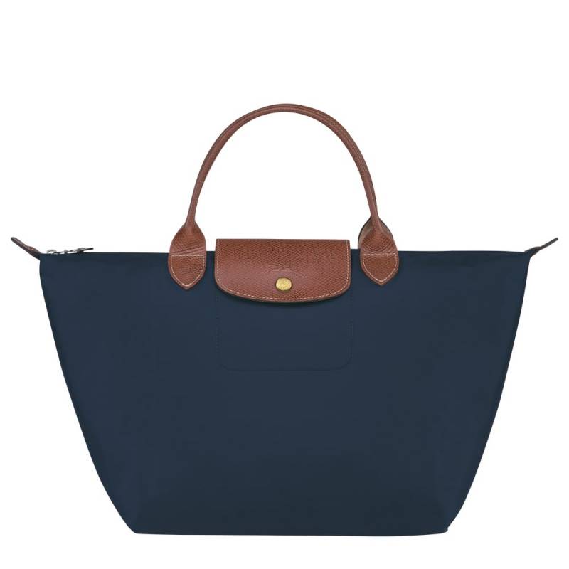 Sac porté main M Longchamp Le Pliage L1623089P68 Marine  vue de face