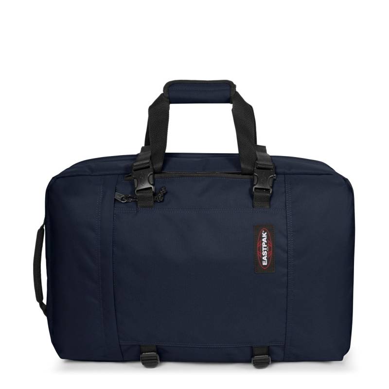 Sac de voyage Eastpak transformable en sac à dos K0A5BBR L83 couleur ultra marine vue de face position sac à main