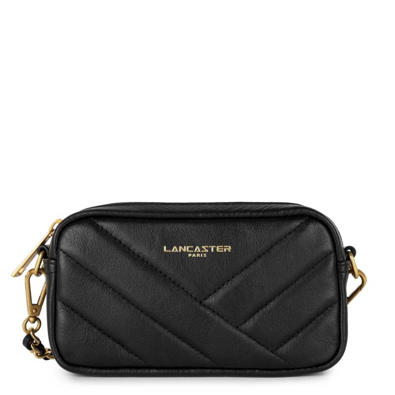 Mini pochette smartphone Lancaster Soft Matelassé 530-36-NOIR Noir vue de face