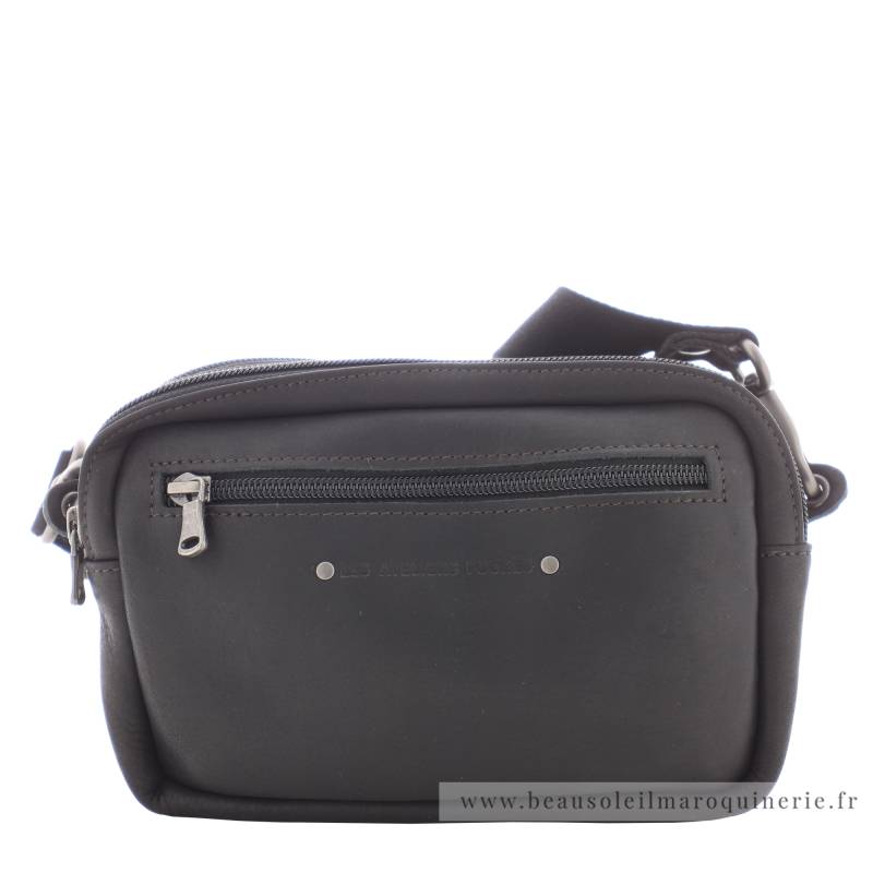 Pochette double Les Ateliers Fourès Baroudeur 9400 Noir