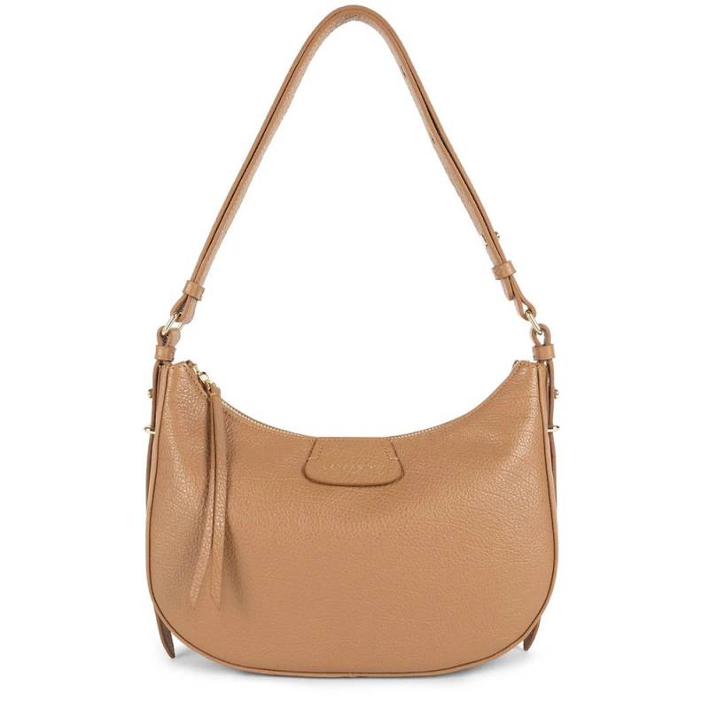 Sac hobo Zippé M Lancaster Dune 529-77-CAMEL couleur Camel, vue de face