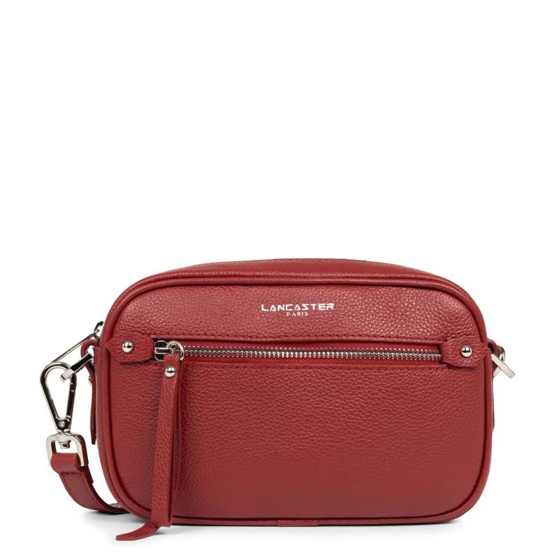 Sac trotteur Zippé Lancaster Firenze 480-001-CARMIN couleur carmin, vue de face