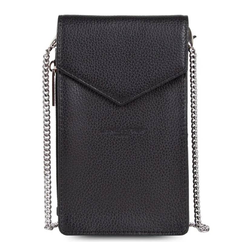 Pochette smartphone femme en cuir Lancaster Foulonne Pm couleur Noir 170-27 vue de face