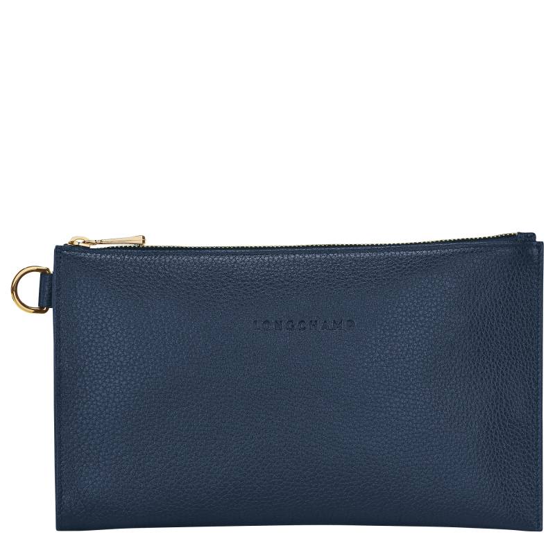 Pochette Le Foulonné Longchamp L2541021Y90 Navy vue de face