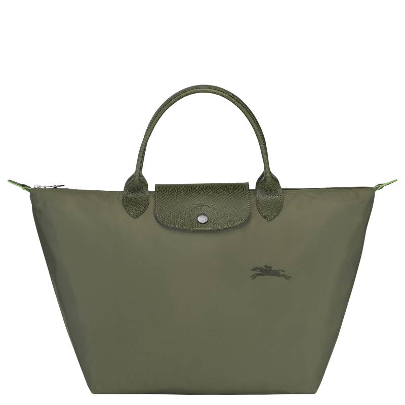 Sac porté main M Longchamp Le Pliage Green L1623 919 479 Forêt, vue de face