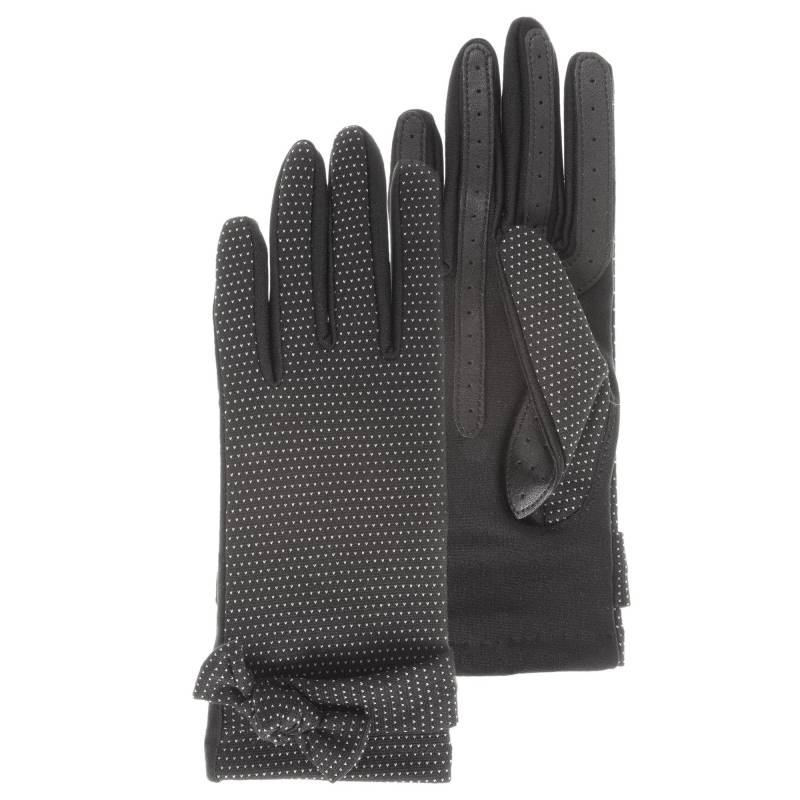 Gants Isotoner compatibles écrans tactiles en tissu imprimé pois extensible 85303PZ couleur Pois vue avant générale