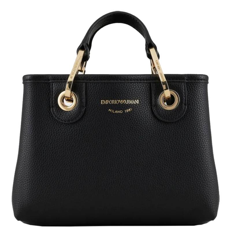 Mini sac à main Emporio Armani MyEA Bag Y3D176YFO5B 85218 Noir profond vue de face