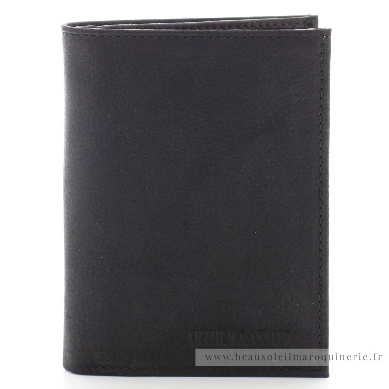 Portefeuille Arthur&Aston en cuir Louis 94-966 A couleur Noir vue de face