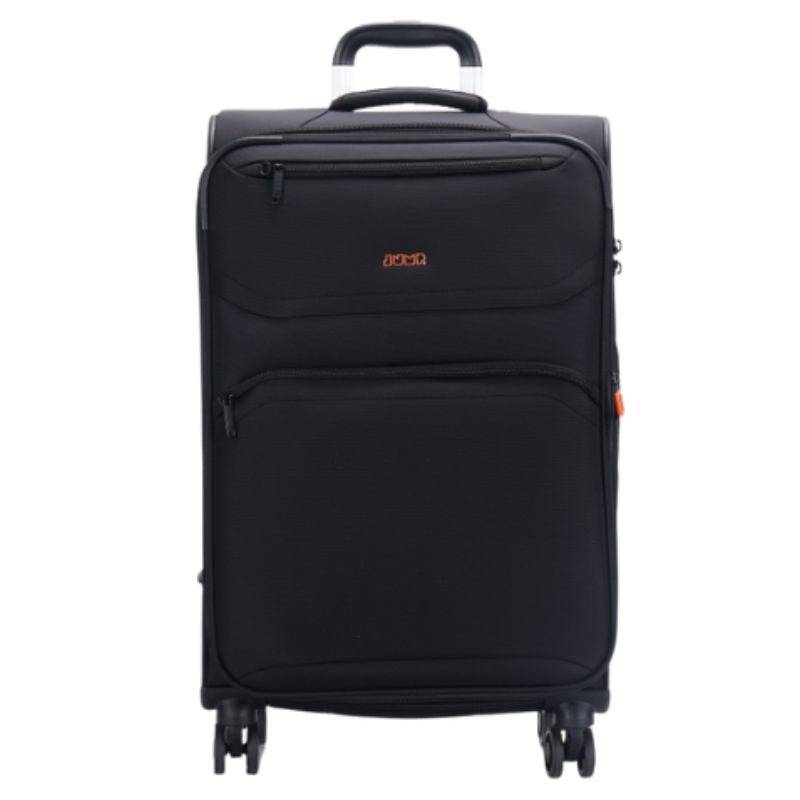 Valise extensible 4 roues Jump Moorea MX04NR couleur noir vue de face