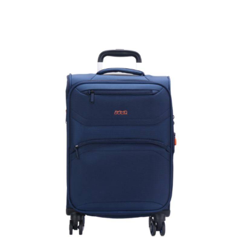 Valise cabine extensible Jump 4 roues Moorea MX03MAR couleur marine vue de face