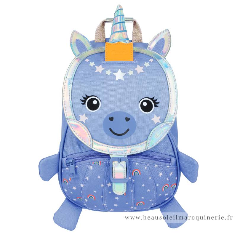 Sac à dos Enfant Tann's La Licorne 645142 couleur violet vue de face