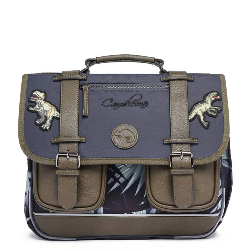 Cartable 2 compartiments Caméleon Vintage Urban 	
VIB-CA35 80H couleur Grey tropical, vue de face