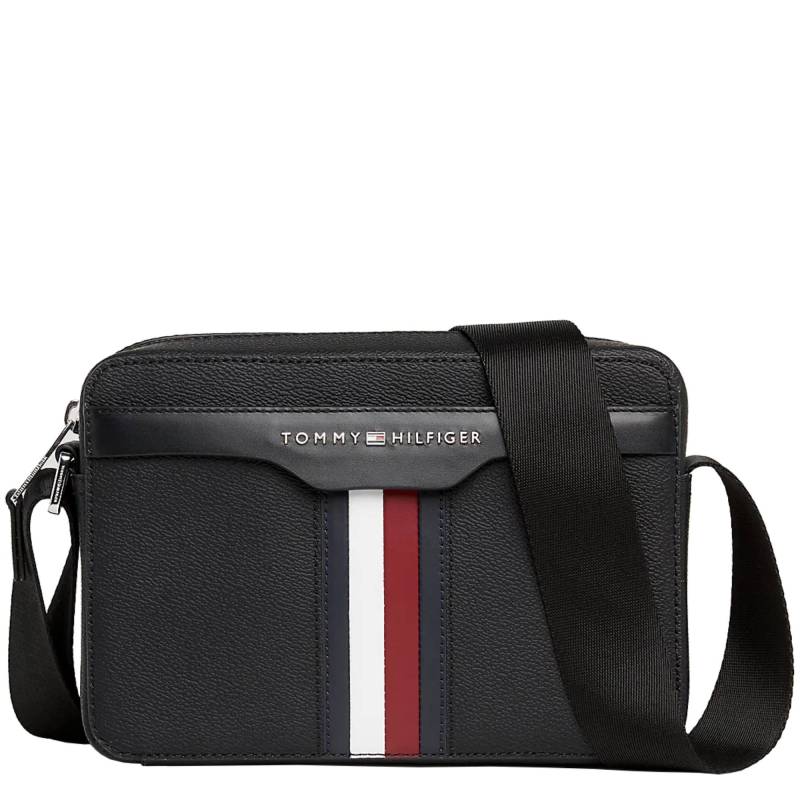 Sac reporter Tommy Hilfiger Coated AM0AM11535 BDS couleur noir vue de face