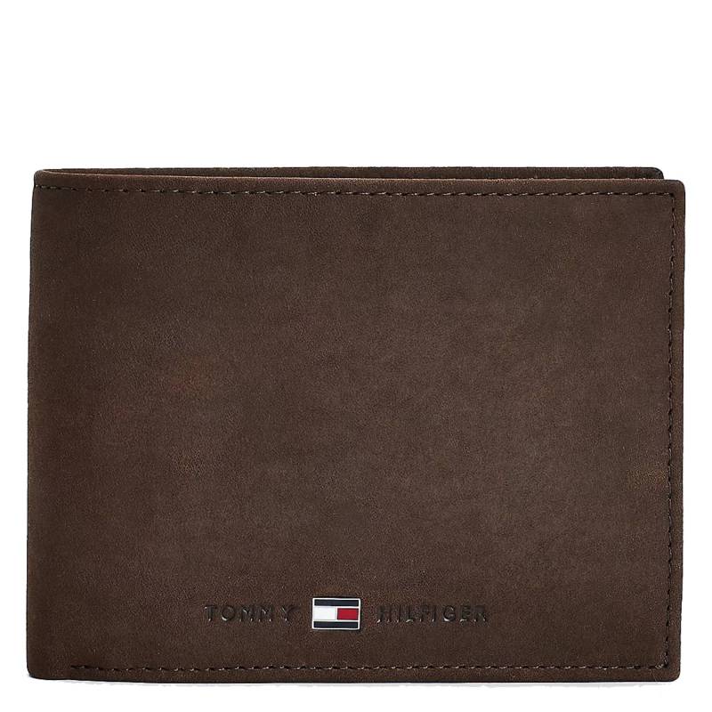 Portefeuille italien Johnson Tommy Hilfiger AM0AM00659 041 couleur marron vue de face