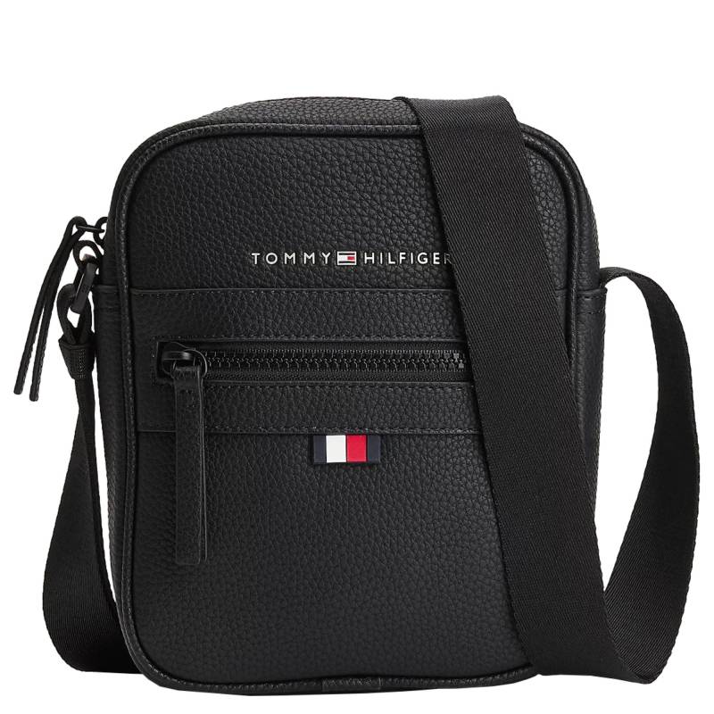 Sac reporter Tommy Hilfiger à bandoulière Essential AM0AM09504 BDS couleur noir vue de face