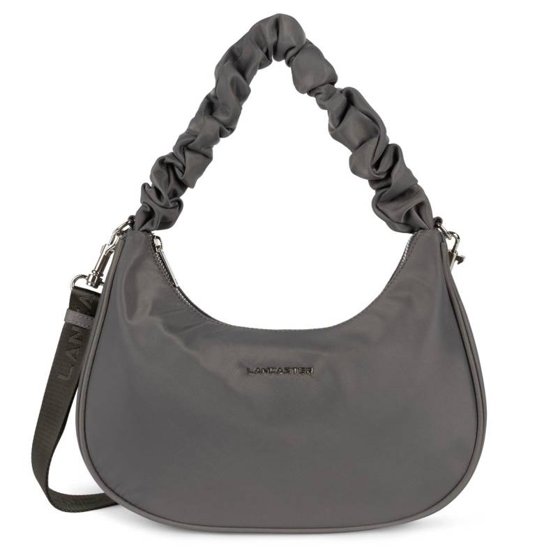 Sac hobo Zippé Lancaster Basic Chouchou 510-70-GR/CH couleur Gris chaud, vue de face