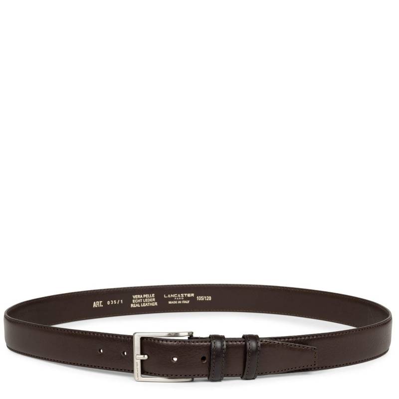 Ceinture en cuir Lancaster Accessoires Ceinture Soft 601-11-601-11-MAR couleur Marron, vue de face