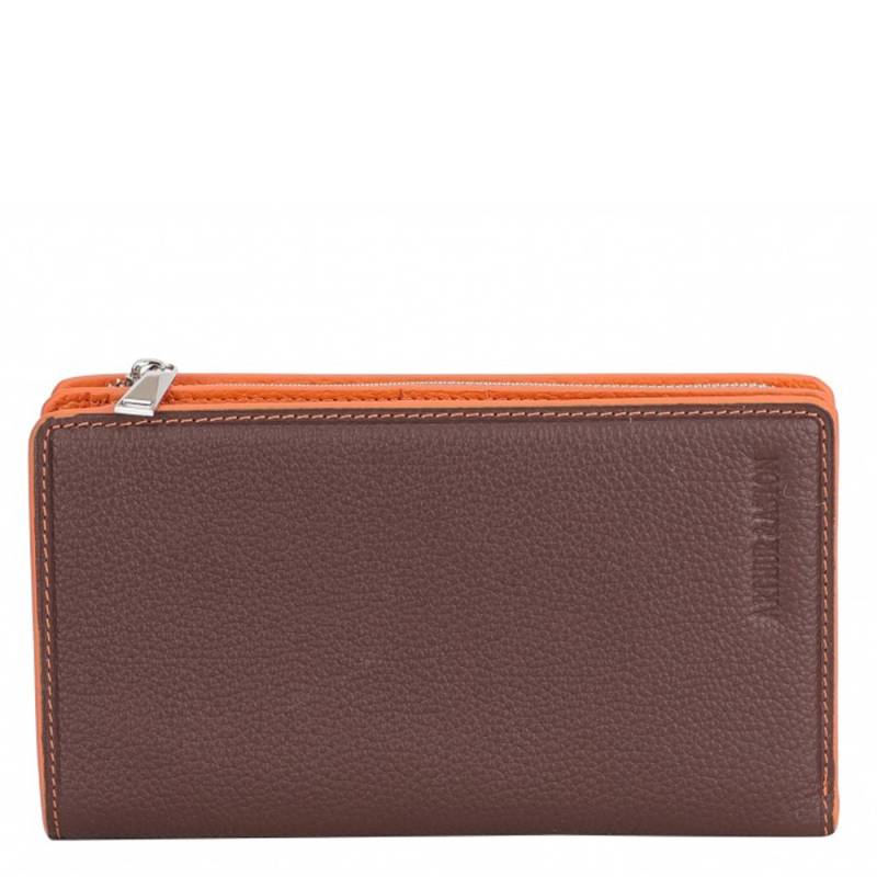 Grand porte-monnaie Arthur & Aston Joy cuir de vachette 2319-295 B Marron, vue de face