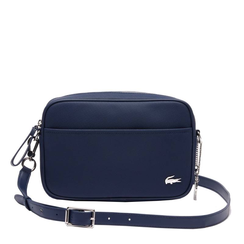 Sac crossover Lacoste Daily Lifestyle NF4366DB 021 Bleu, vue de face