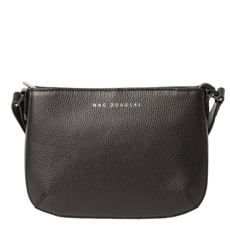 Sac bandoulière Mac Douglas Aretha Magda en cuir ARETHAMAV01S Noir, vue de face