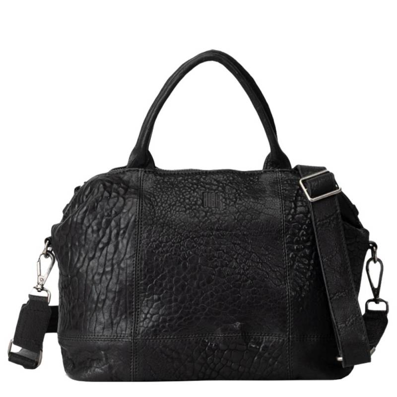 Sac boston Biba porté main Franklin FRA1L NEGRO couleur noir vue de face