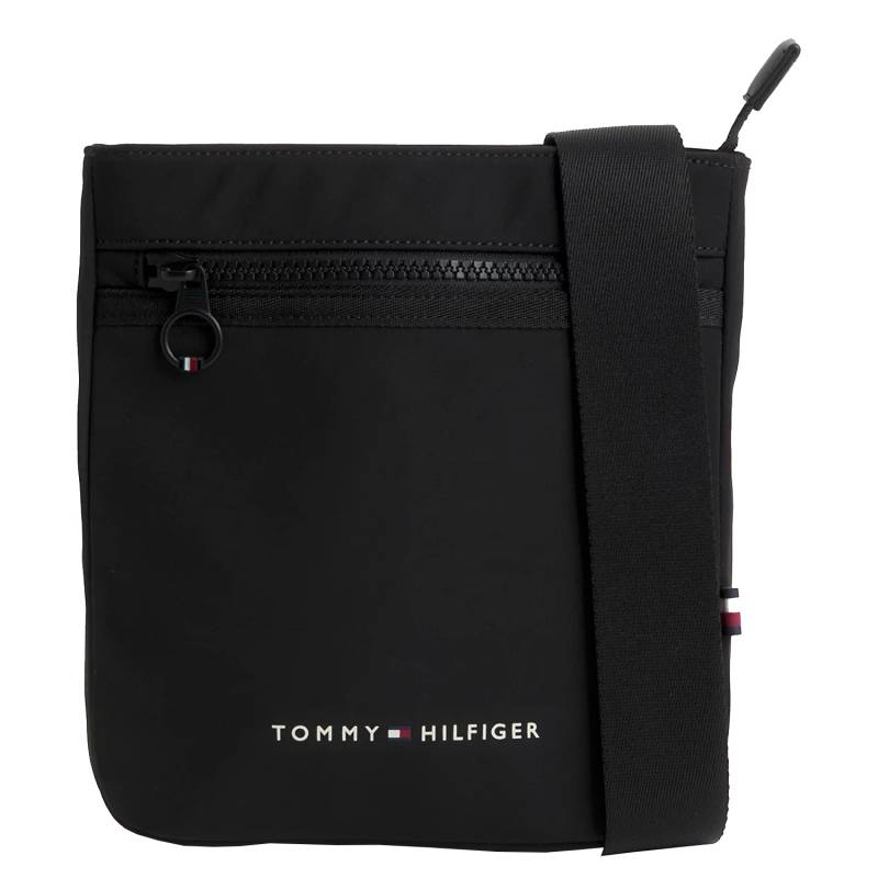 Petit sac Tommy Hilfiger bandoulière à logo AM0AM11547 BDS Noir, vue de face