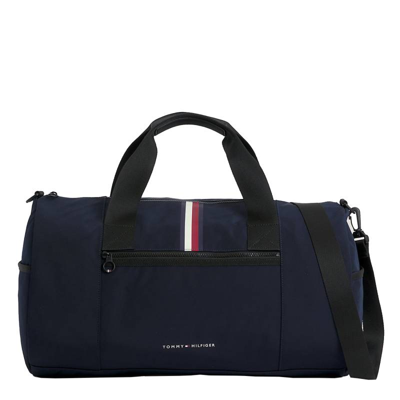 Sac duffle Tommy Hilfiger à bande emblématique AM0AM12089 DW6 Space blue, vue de face