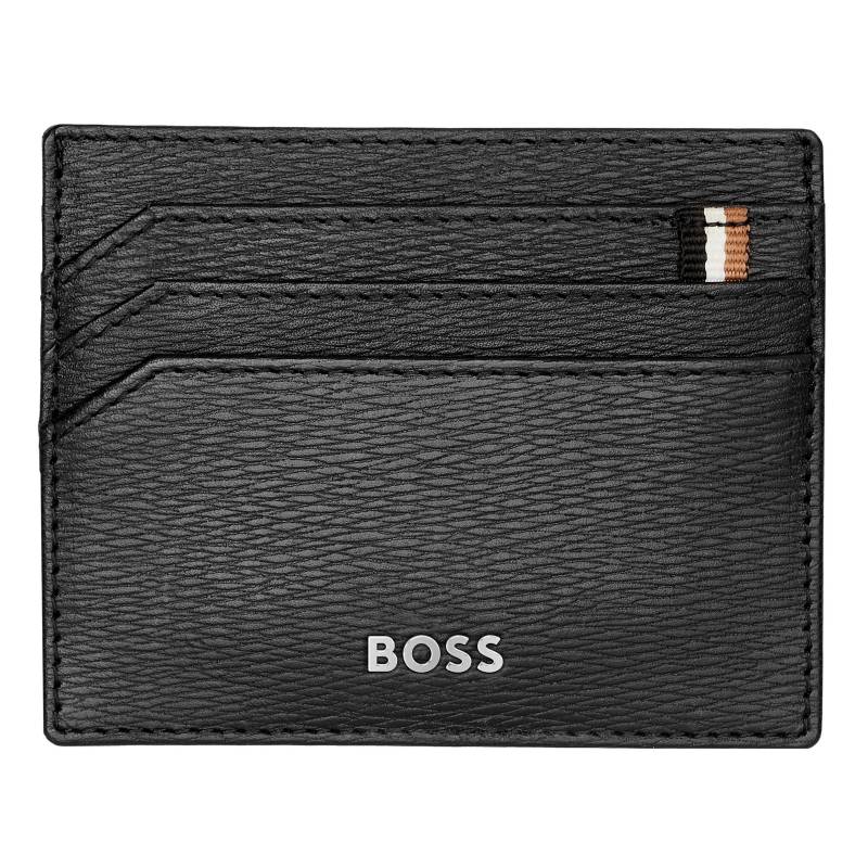 Porte-cartes Hugo Boss référence HLC421 couleur noir vue de face