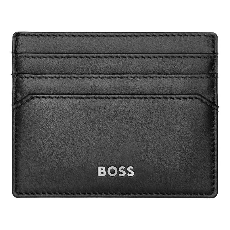 porte-cartes Hugo Boss HLC403 couleur noir vue de face