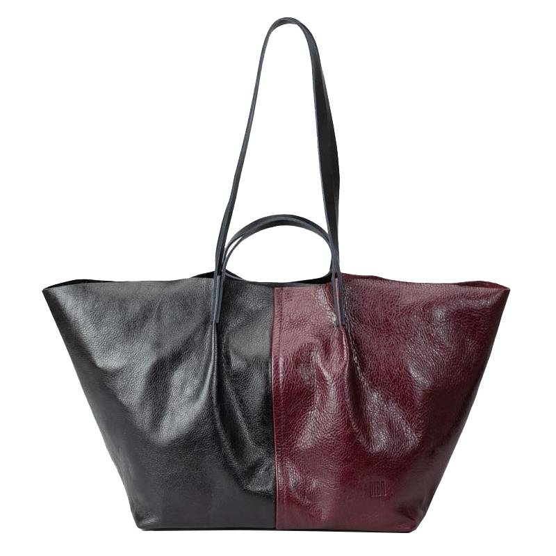 Sac porté épaule BIBA Woody Lux en cuir WUX1L BERENJENA, Aubergine