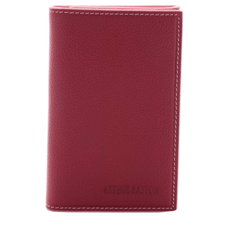 Porte-papiers Arthur Aston Joy en cuir 2319-939-E couleur Rouge, vue de face