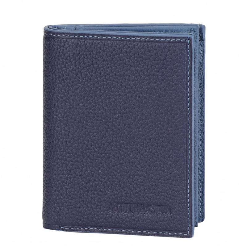 Portefeuille Arthur & Aston Joy en cuir 2319-800 D Bleu, vue de face