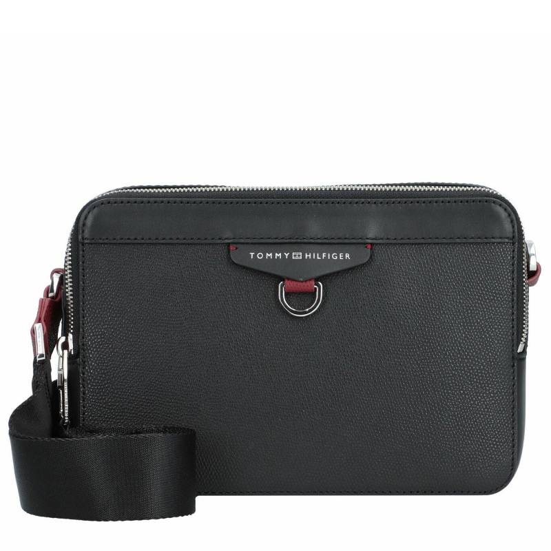 Sac bandoulière Tommy Hilfiger Structured Leathe TH AM0AM11558 BDS couleur noir, vue de face