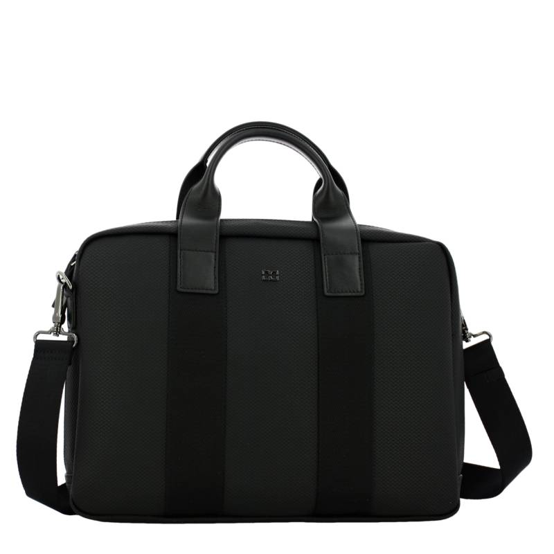 sac Porte-ordinateur David William double anse D61386NR couleur noir, vue de face