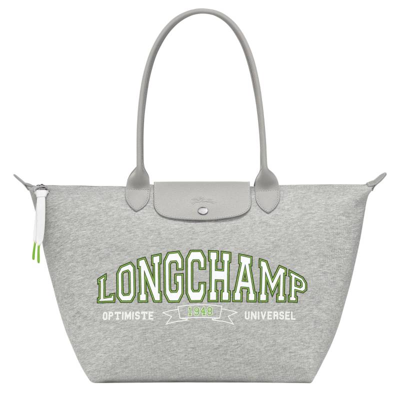 Sac porté épaule Longchamp Le Pliage Collection L1899HEA 112 Gris, vue de face