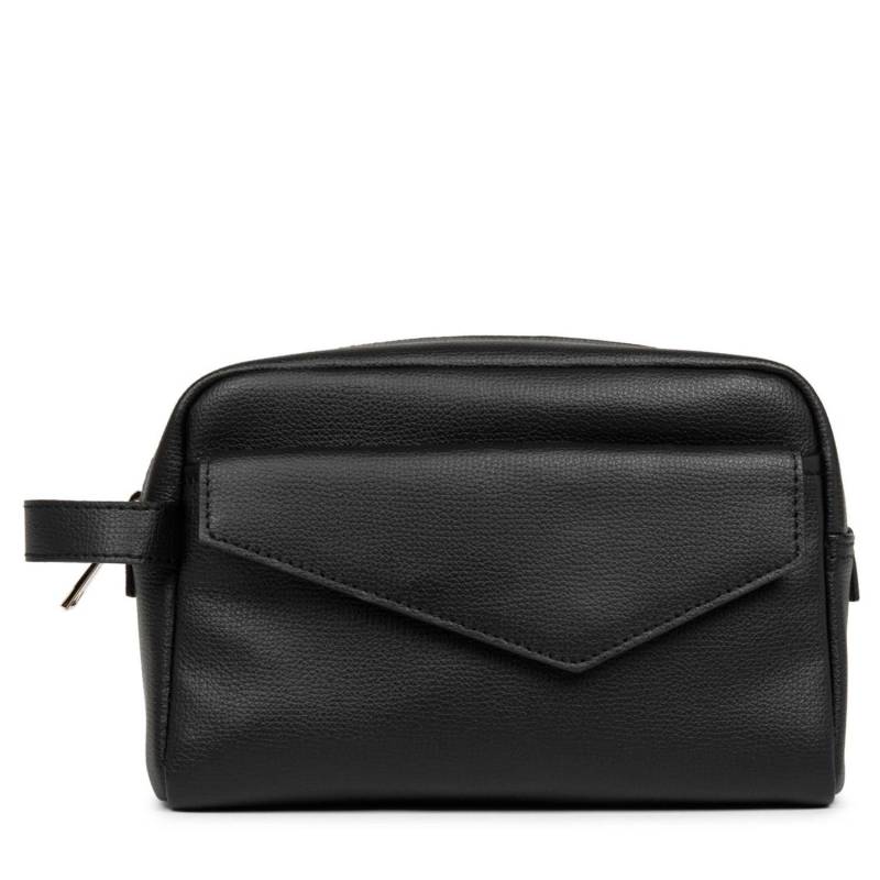 Trousse zippée Lancaster Zoé en cuir 280-001 Noir, vue de face