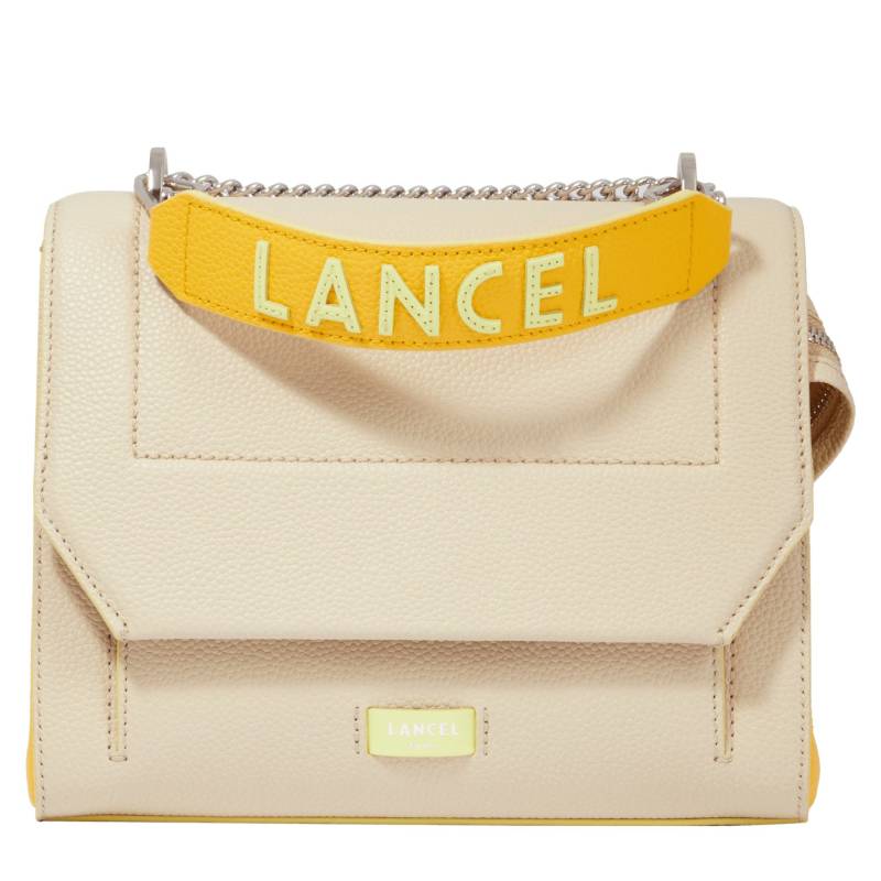 Sac bandoulière Lancel à rabat Ninon M A12358 4C Multico Dune, vue de face