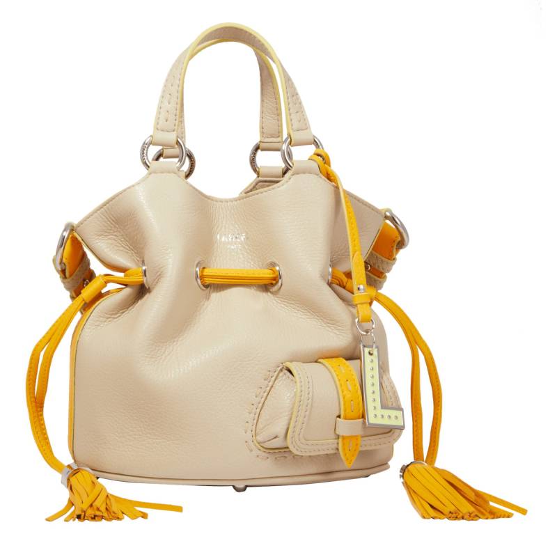 Sac seau Lancel 1er flirt S A12362 4C Mutico dune, vue de face