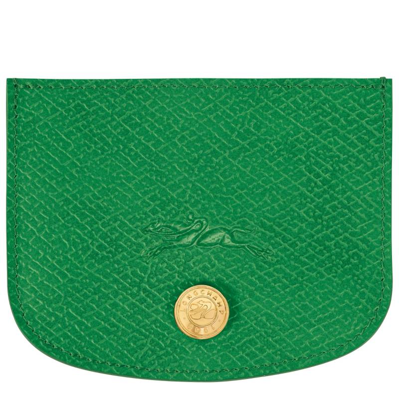 Porte-cartes Longchamp Épure cuir 30031HYZ 129 Vert, vue de face